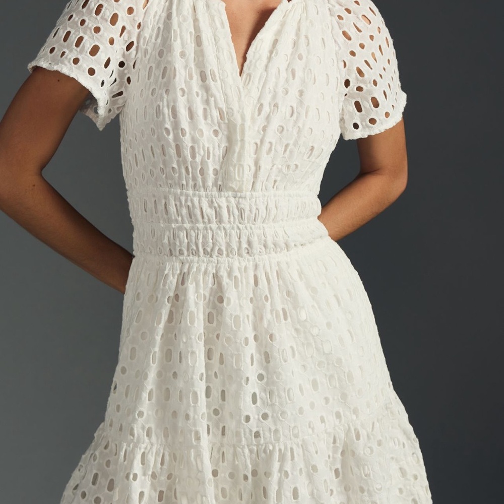 Anthropologie The Somerset Eyelet Mini Dress